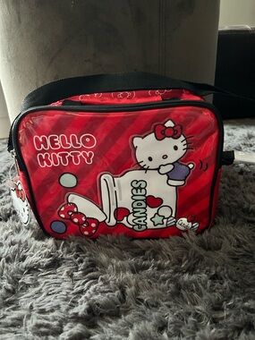 Sanrio Hello Kitty Insulated Lunch Bag with Black Trim